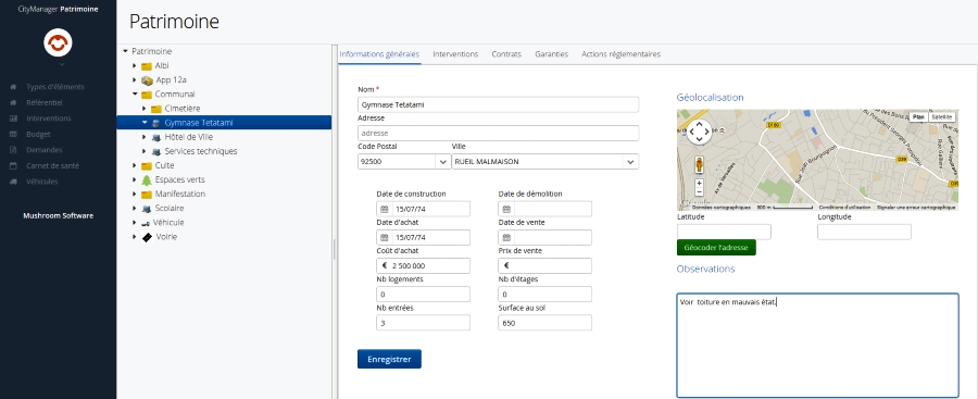 Gestion de patrimoine et des services techniques